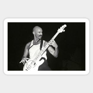 Tony Levin BW Photograph Sticker